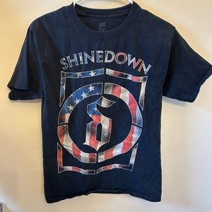 Shinedown Band 2013 Summer Tour American Tee Shirt